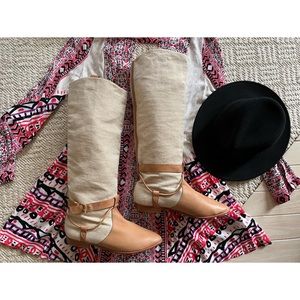 NWT Rebecca Taylor Rare Boho Tall Boots - 9.5